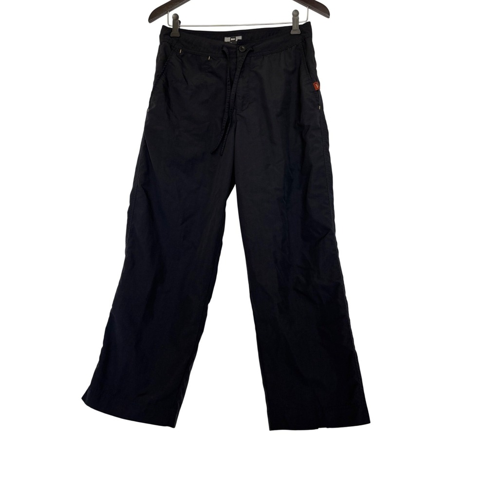 REI Womens Black Sahara Hiking 10 Capri UPF 50+ Nylon Pants Outdoors Gorpcore